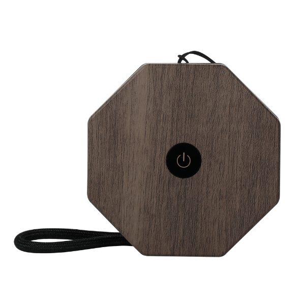 Mini lampe torsadée hexagonale en Noyer