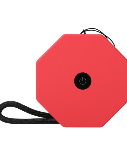 Mini lampe torsadée hexagonale en Noyer