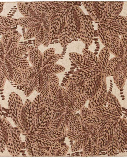 Tapis Ariane tissé à plat jacquard - Rouille