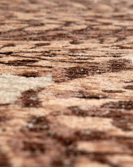 Tapis Ariane tissé à plat jacquard - Rouille