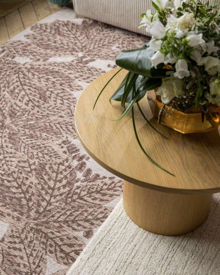 Tapis Ariane tissé à plat jacquard - Rouille