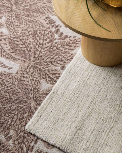 Tapis Ariane tissé à plat jacquard - Rouille