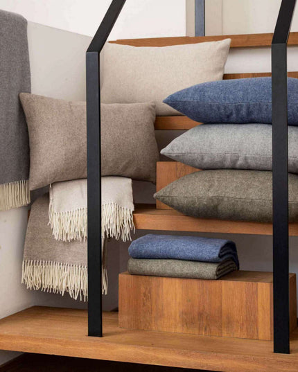 Plaid merinos et cahemire - Nuage