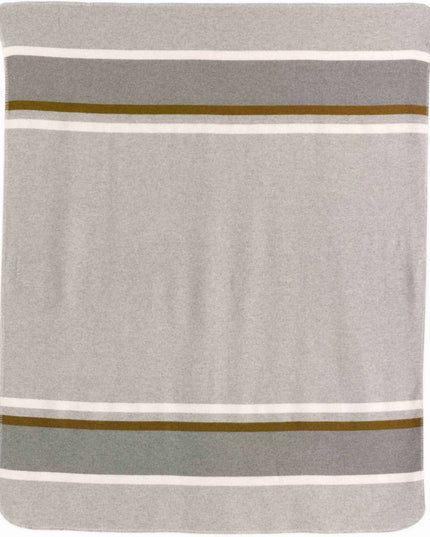Plaid et jeté de lit - jacquard aspect laine feutrée - Perle