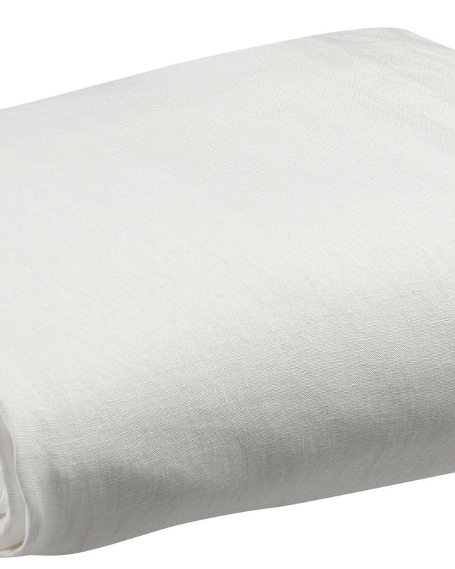 Drap housse stonewashed Zeff Blanc