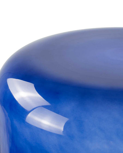 Lampe à poser en verre coloré pop Livo: Bleu