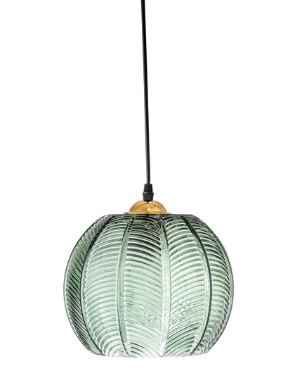 Suspension Adar, Verte en Verre