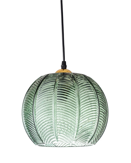 Suspension Adar, Verte en Verre