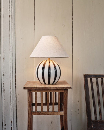 Lampe de table Alba Opal Noir/Blanc