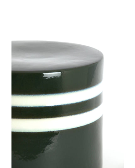 Table d'appoint en ceramique Vert anglais 42x34