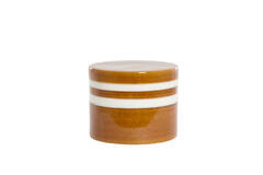 Table d'appoint en ceramique caramel 42x34