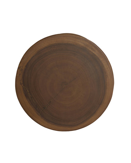 Table d'appoint Ø 35 x 46 cm LINDOSO, bois naturel