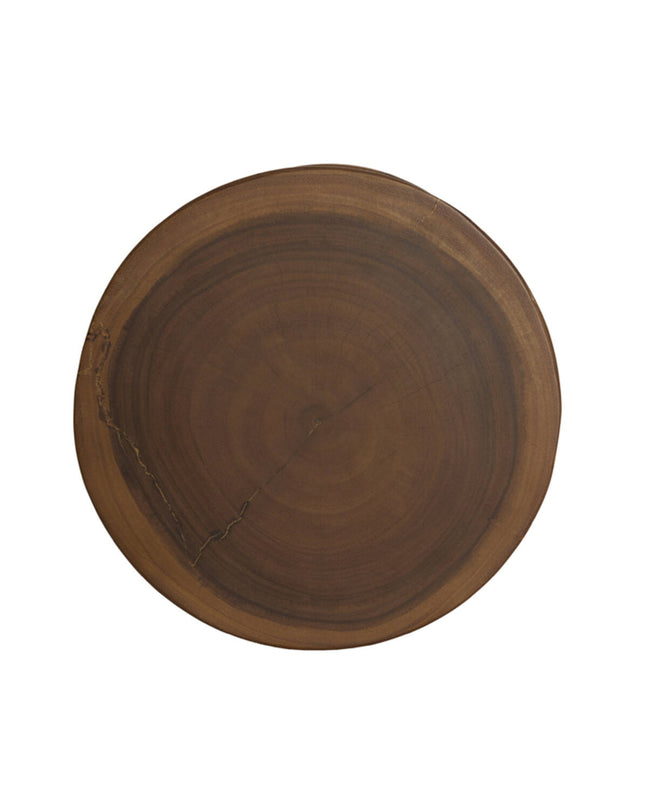 Table d'appoint Ø 35 x 46 cm LINDOSO, bois naturel
