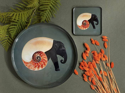 Plateau rond Shellephant