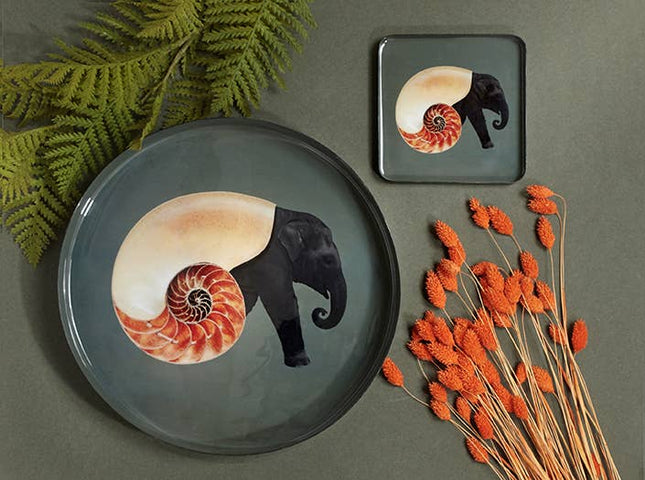 Plateau rond Shellephant