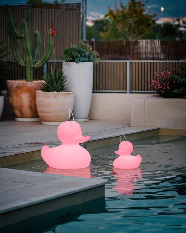 La lampe Duck-Duck petite 31 cm - lampe flottante rechargeable jaune ou blanc