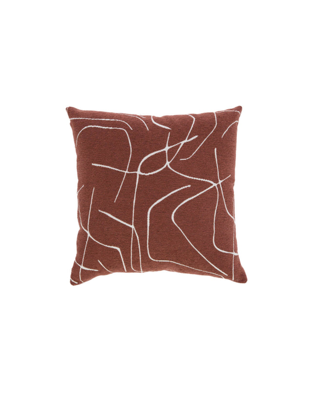 Coussin ROYCE terra-blanc - 45x45
