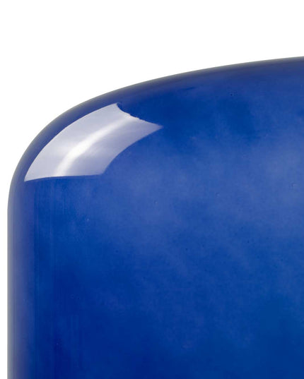 Lampe à poser en verre coloré pop Livo: Bleu
