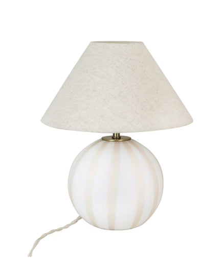 Lampe de table Alba Opal Beige/Blanc