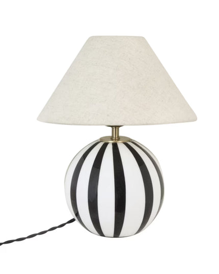Lampe de table Alba Opal Noir/Blanc