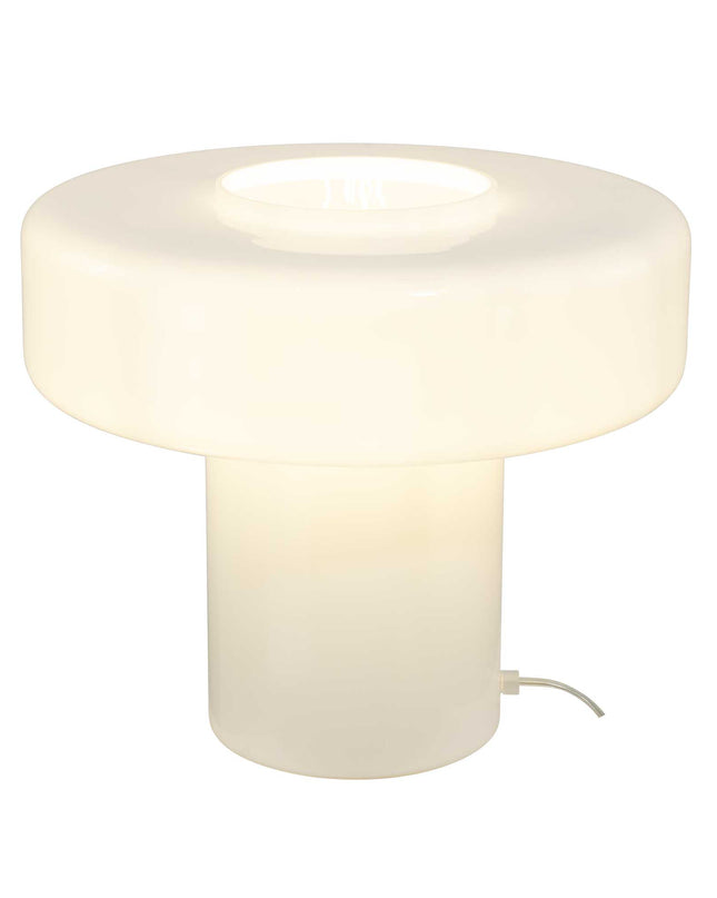 Lampe à poser XXL en verre coloré et style rétro Foza Maxi : Orange