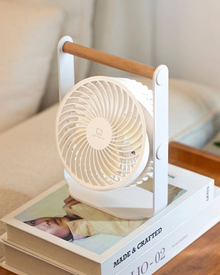 Ventilateur Portable Lyra: Blanc lunaire