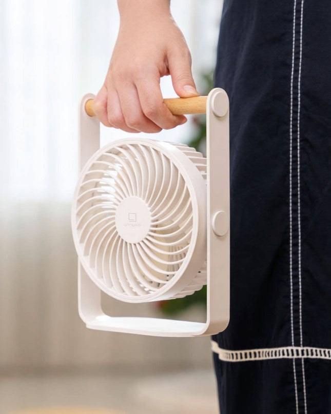 Ventilateur Portable Lyra: Blanc lunaire