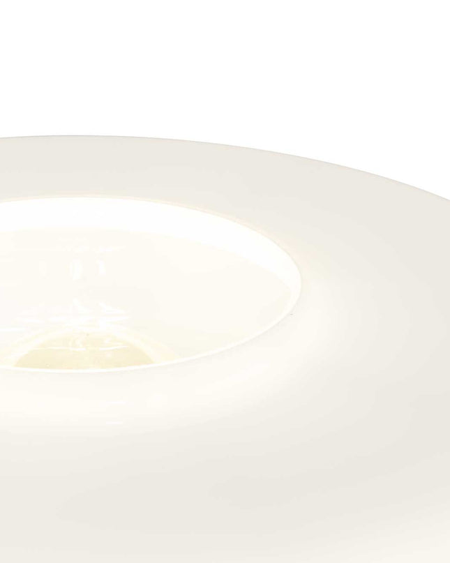 Lampe à poser XXL en verre coloré et style rétro Foza Maxi : Orange