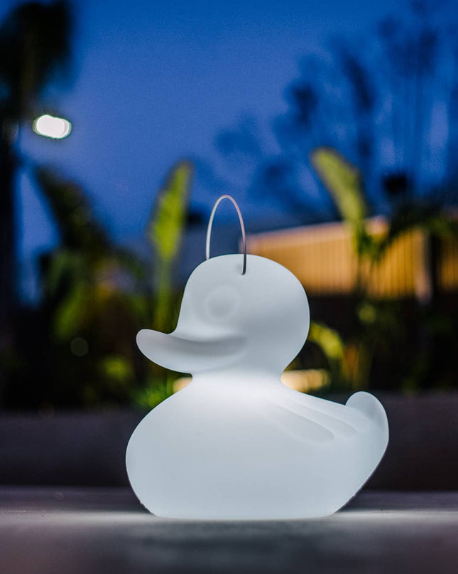 La lampe Duck-Duck petite 31 cm - lampe flottante rechargeable jaune ou blanc
