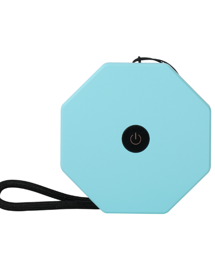 Mini lampe torsadée hexagonale en Noyer
