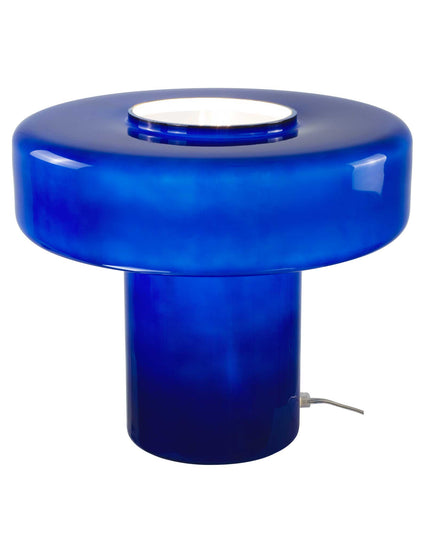 Lampe à poser XXL en verre coloré et style rétro Foza Maxi : Orange