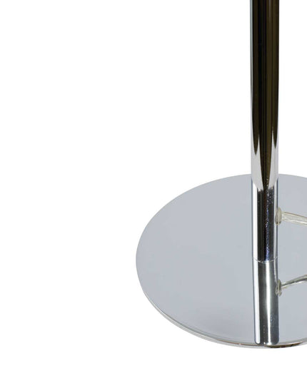 Lampe à poser en verre coloré et métal chromé Zéni: Orange