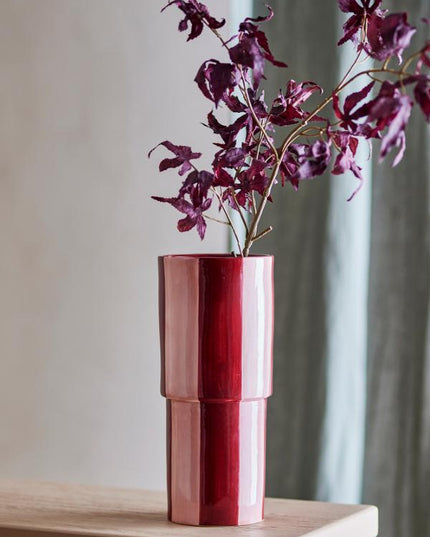 Vase Floki, Rouge , Gres