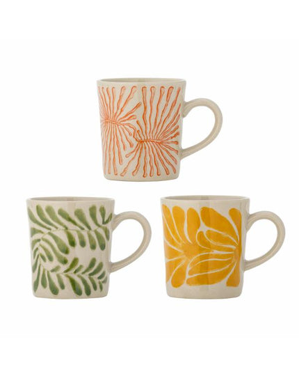 Mug Fauni - en gres - set de 3