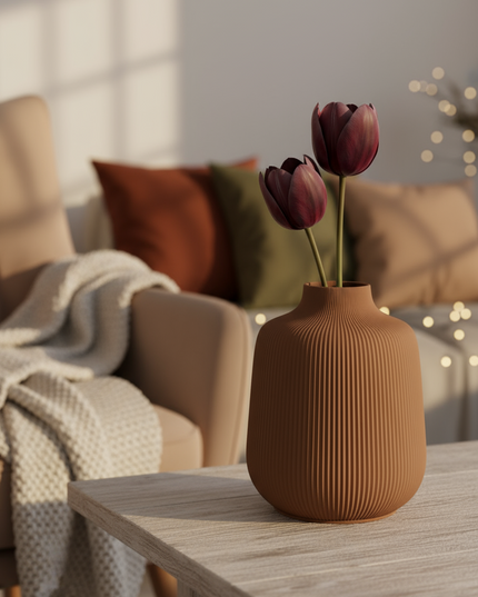 Vase - Grace 2 -Brown
