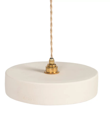 Suspension en terre cuite blanche Taille L
