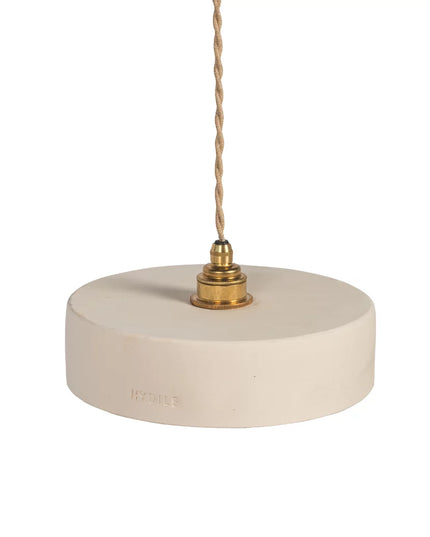 Suspension en terre cuite blanche S