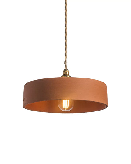 Suspension en terre cuite ocre S