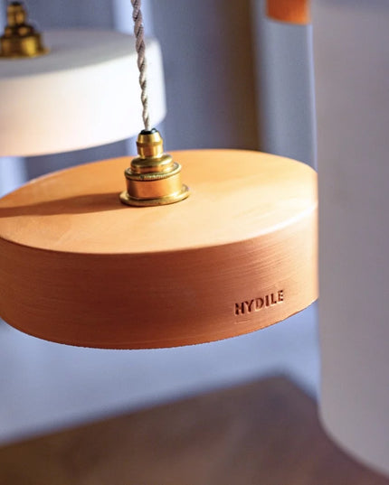Suspension en terre cuite ocre S