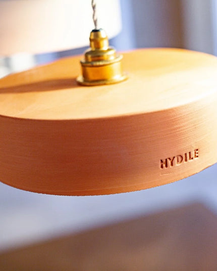 Suspension en terre cuite ocre S