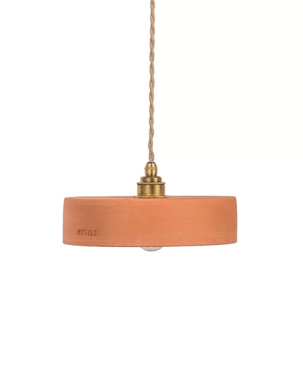 Suspension en terre cuite ocre S