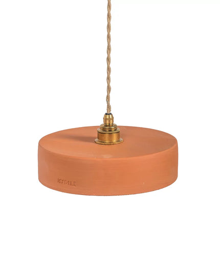 Suspension en terre cuite ocre S