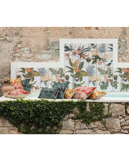 Coussin brodé Raki Carbone 45 x 45