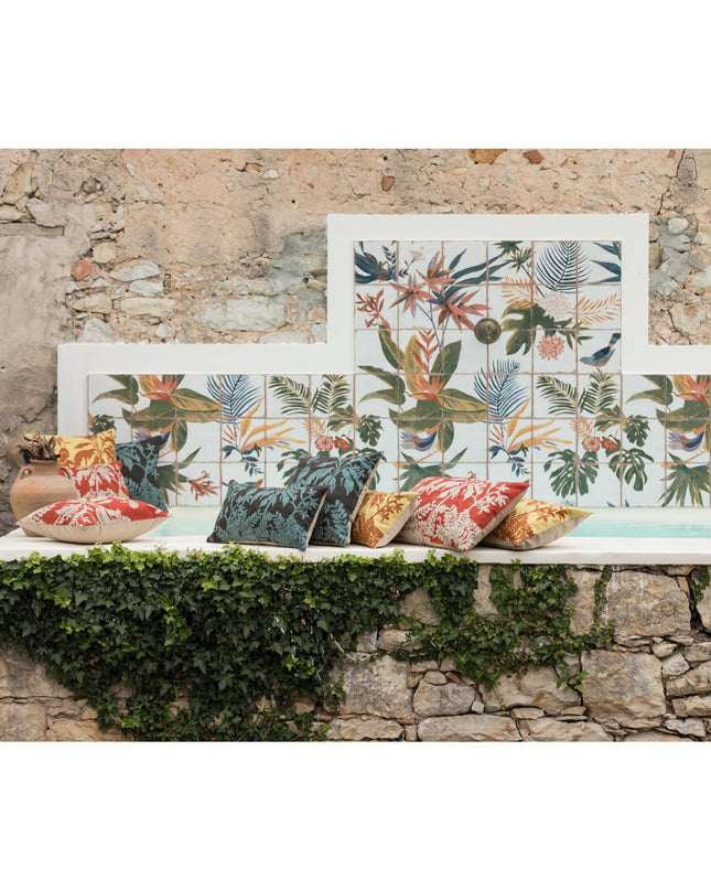 Coussin brodé Raki Carbone 45 x 45