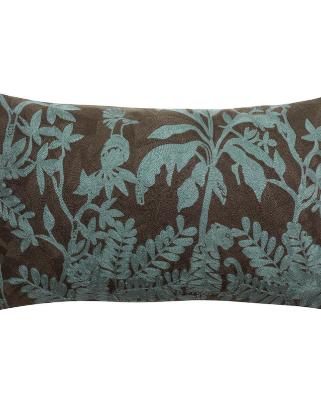 Coussin brodé Raki Carbone 45 x 45