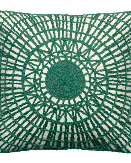 Coussin brodé Noa Epicea 45 x 45