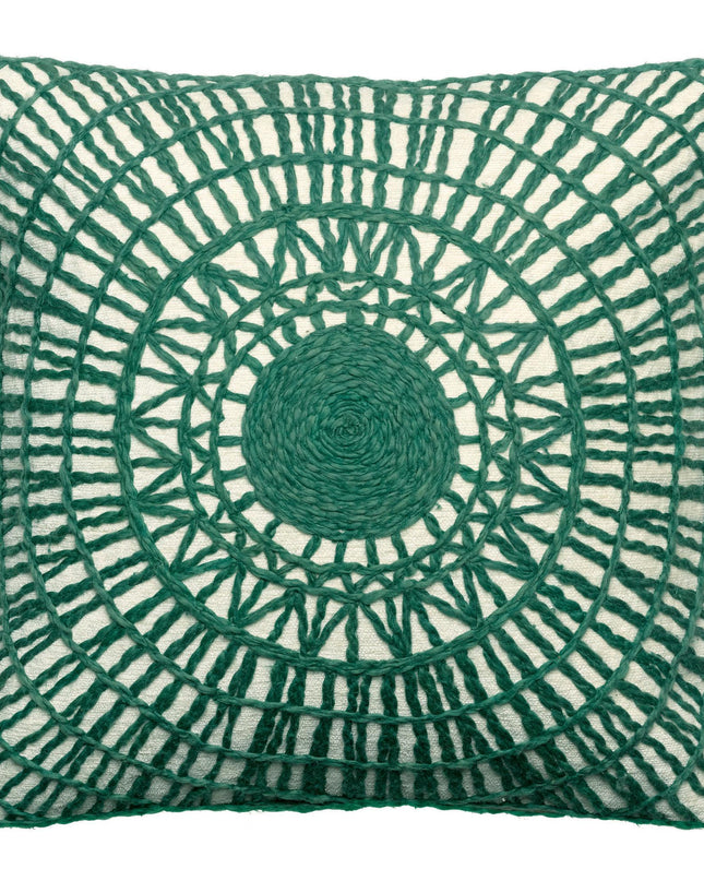 Coussin brodé Noa Epicea 45 x 45