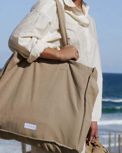 Sac cabas - les pensionnaires (bleu horizon et gris ardoise)