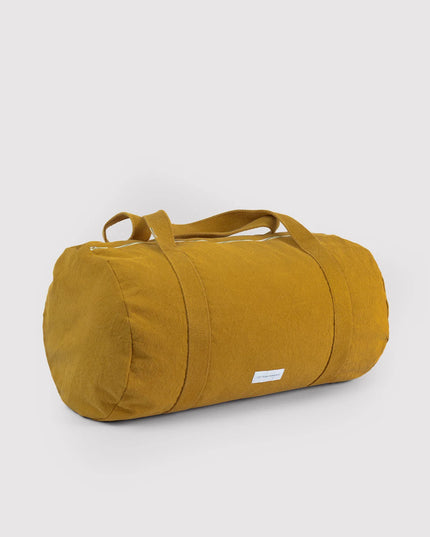 Sac bowling (bleu horizon, gris ardoise, jaune safran et beige sable)