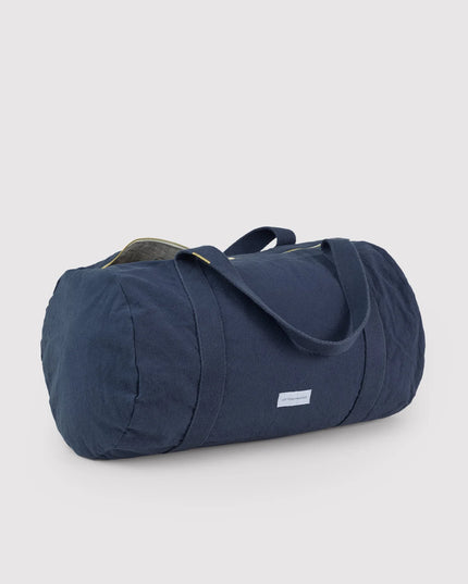 Sac bowling (bleu horizon, gris ardoise, jaune safran et beige sable)